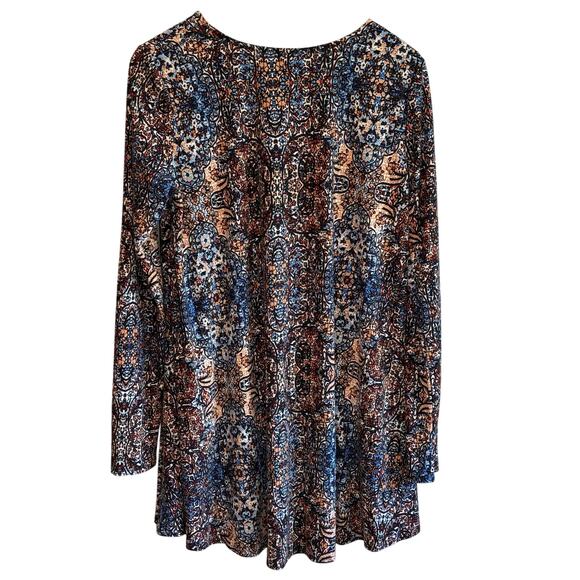Show Me Your Mumu Multi-Color Long Sleeve Tunic Top - size XL - Picture 5 of 5